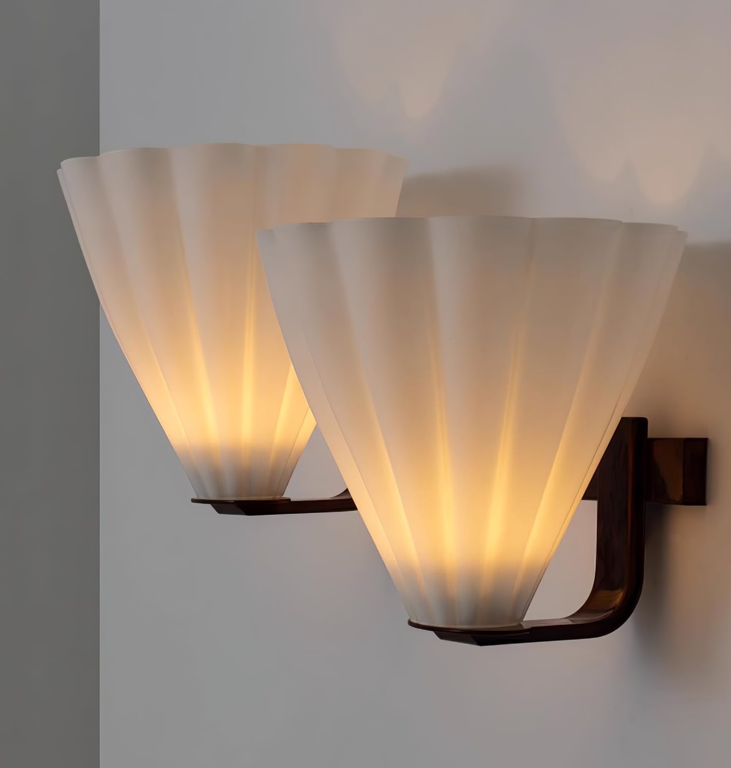 Fan Moderne Minimaliste Verre Applique Murale