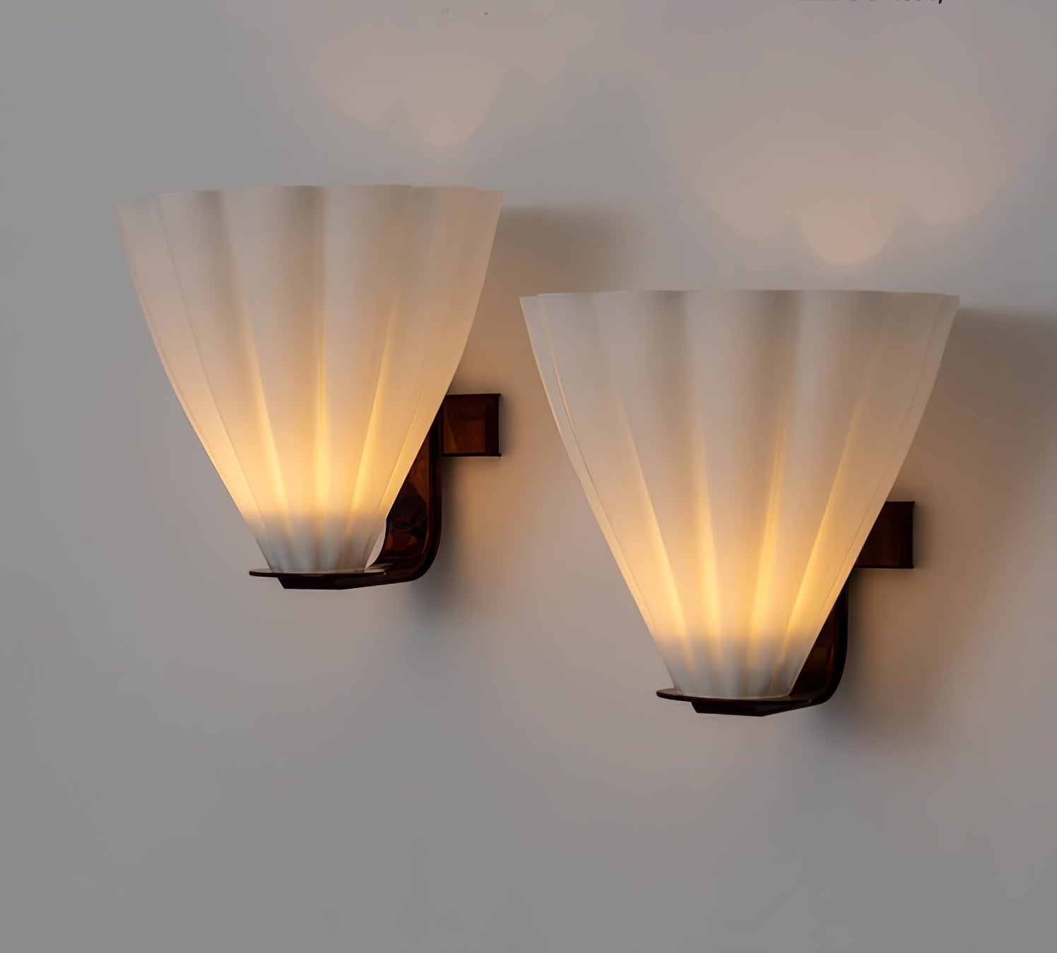 Fan Moderne Minimaliste Verre Applique Murale