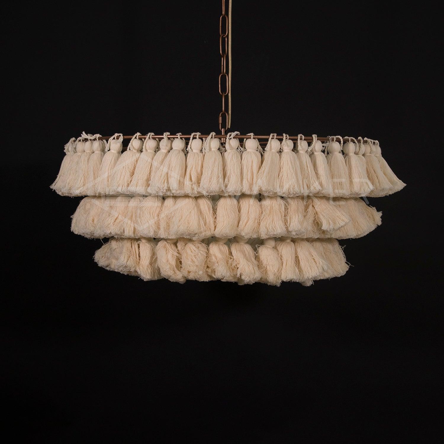 Lustra Chandelier Pink Bohemian Chic - Letslighting
