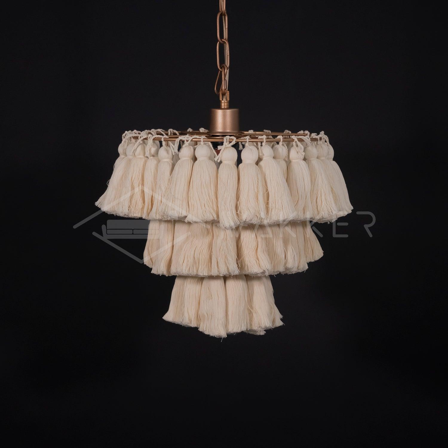 Lustra Chandelier Pink Bohemian Chic - Letslighting