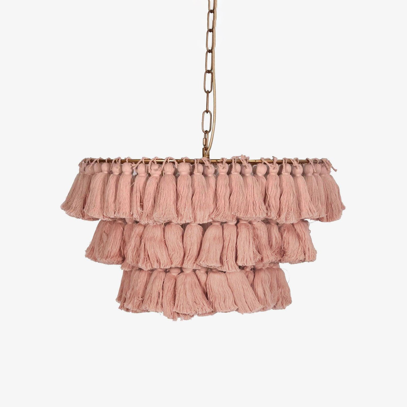 Lustra Chandelier Pink Bohemian Chic - Letslighting