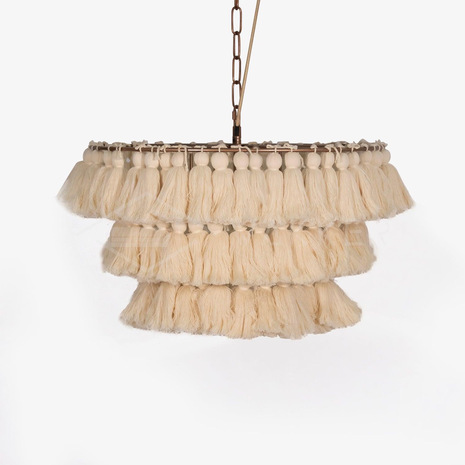 Lustra Chandelier Pink Bohemian Chic - Letslighting