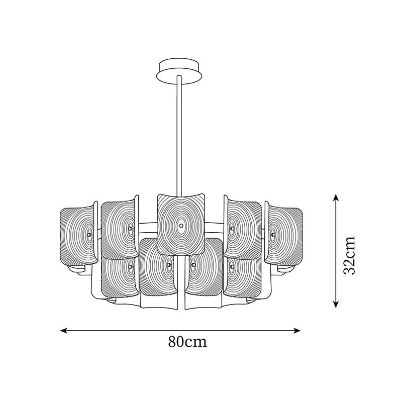 Finn Chandelier Fingerprint Acrylic Modern - Letslighting