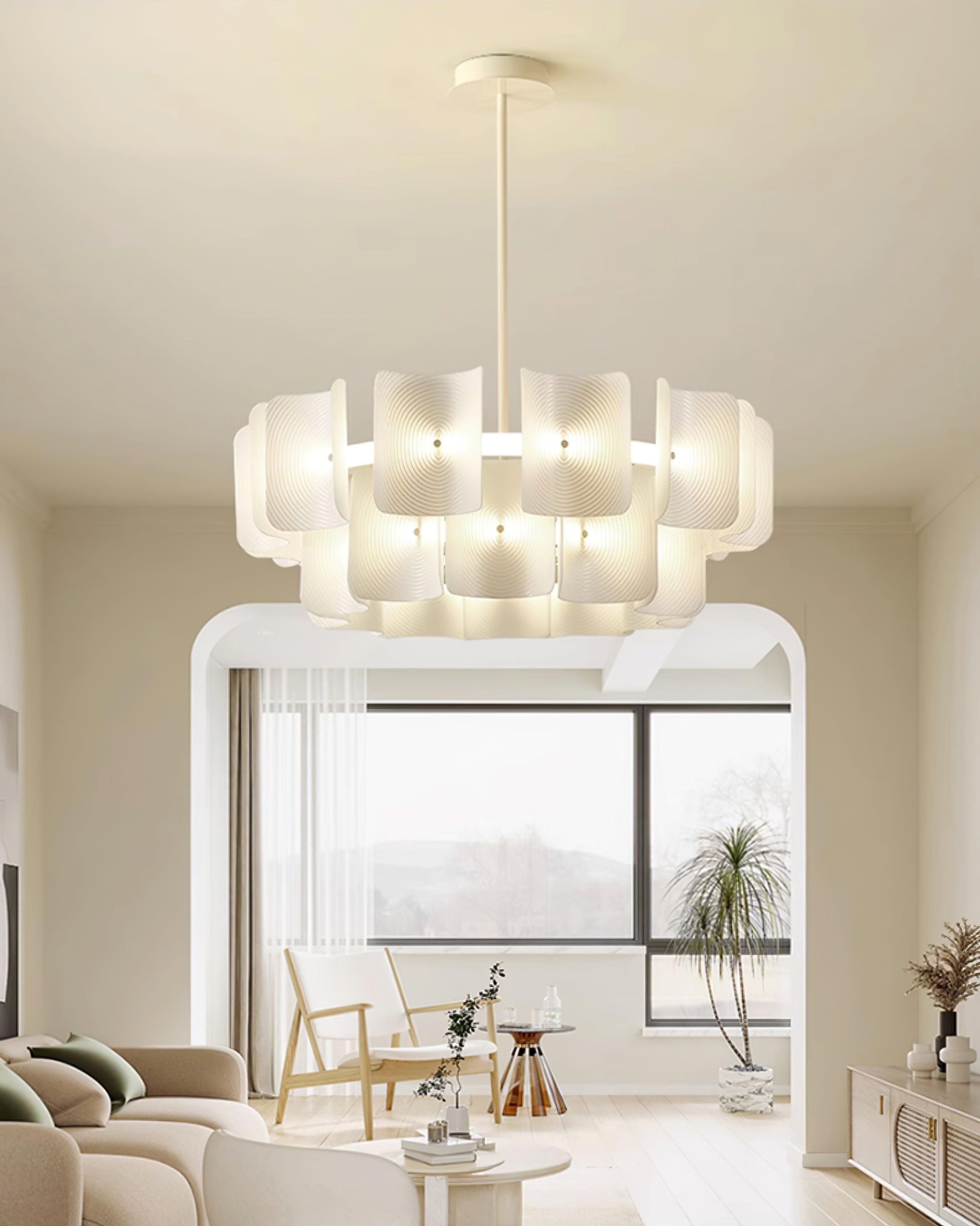 Finn Chandelier Fingerprint Acrylic Modern - Letslighting
