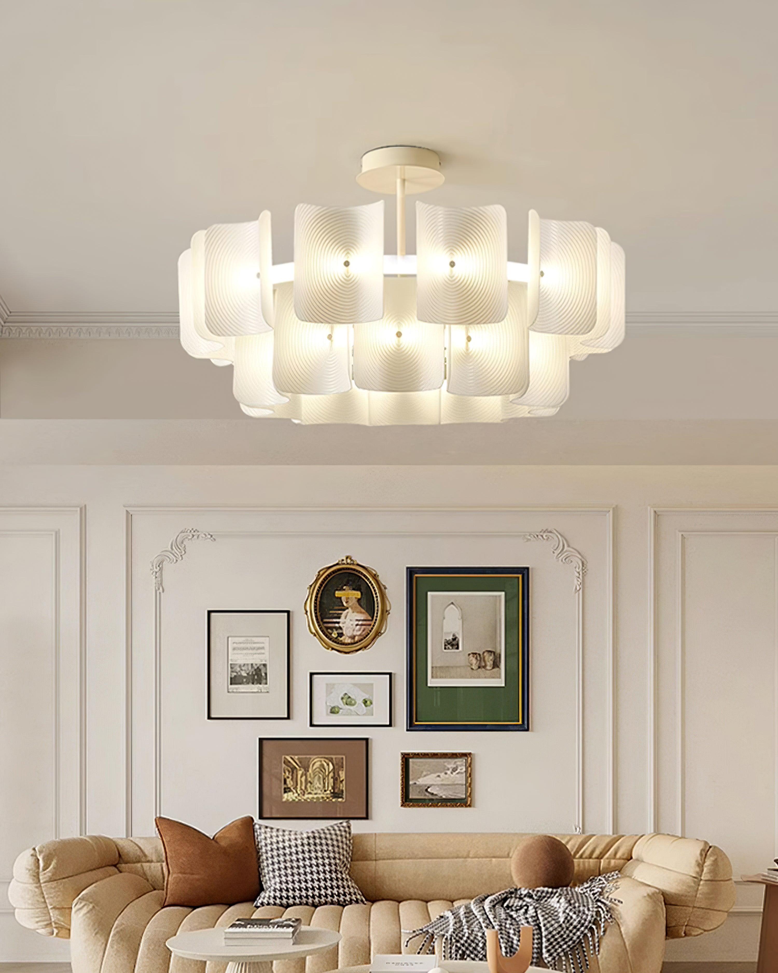 Finn Chandelier Fingerprint Acrylic Modern - Letslighting