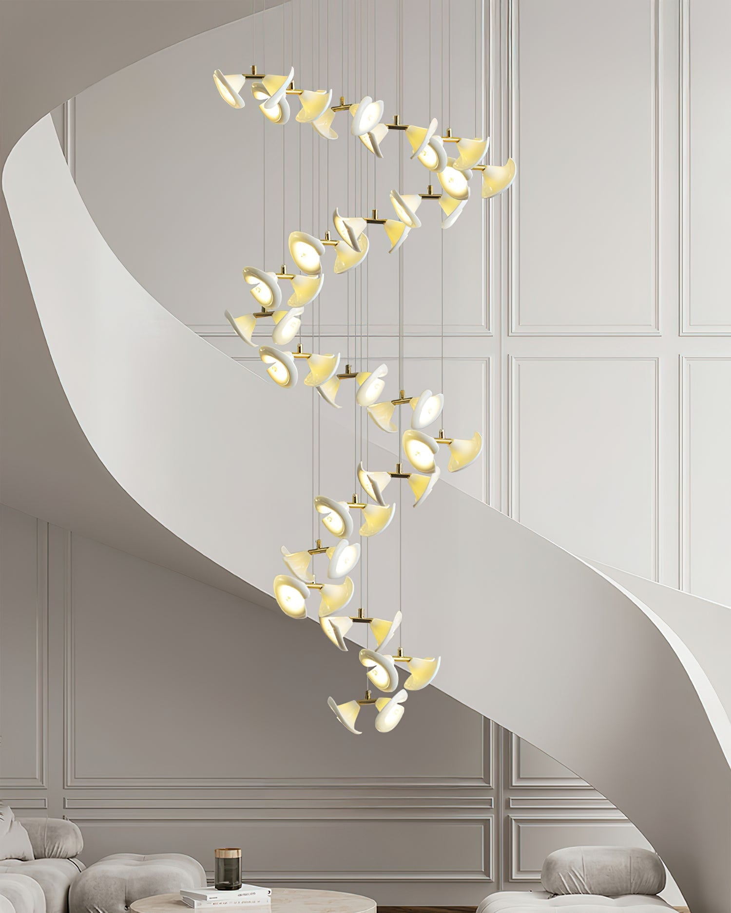 Fiora Chandelier Petal Cascade Elegance - Letslighting