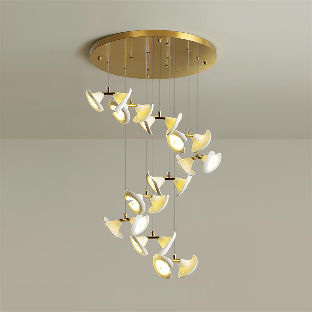 Fiora Chandelier Petal Cascade Elegance - Letslighting