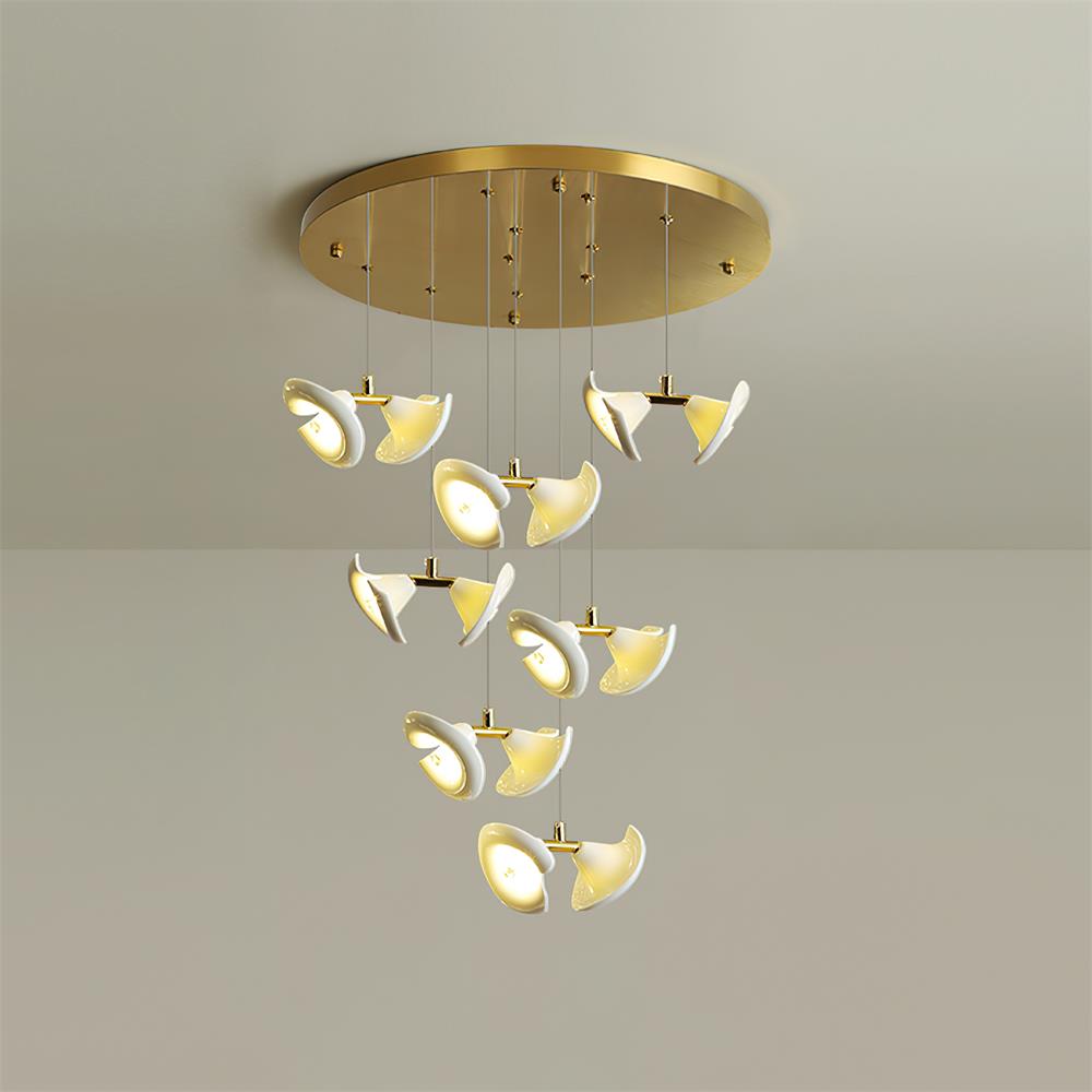 Fiora Chandelier Petal Cascade Elegance - Letslighting
