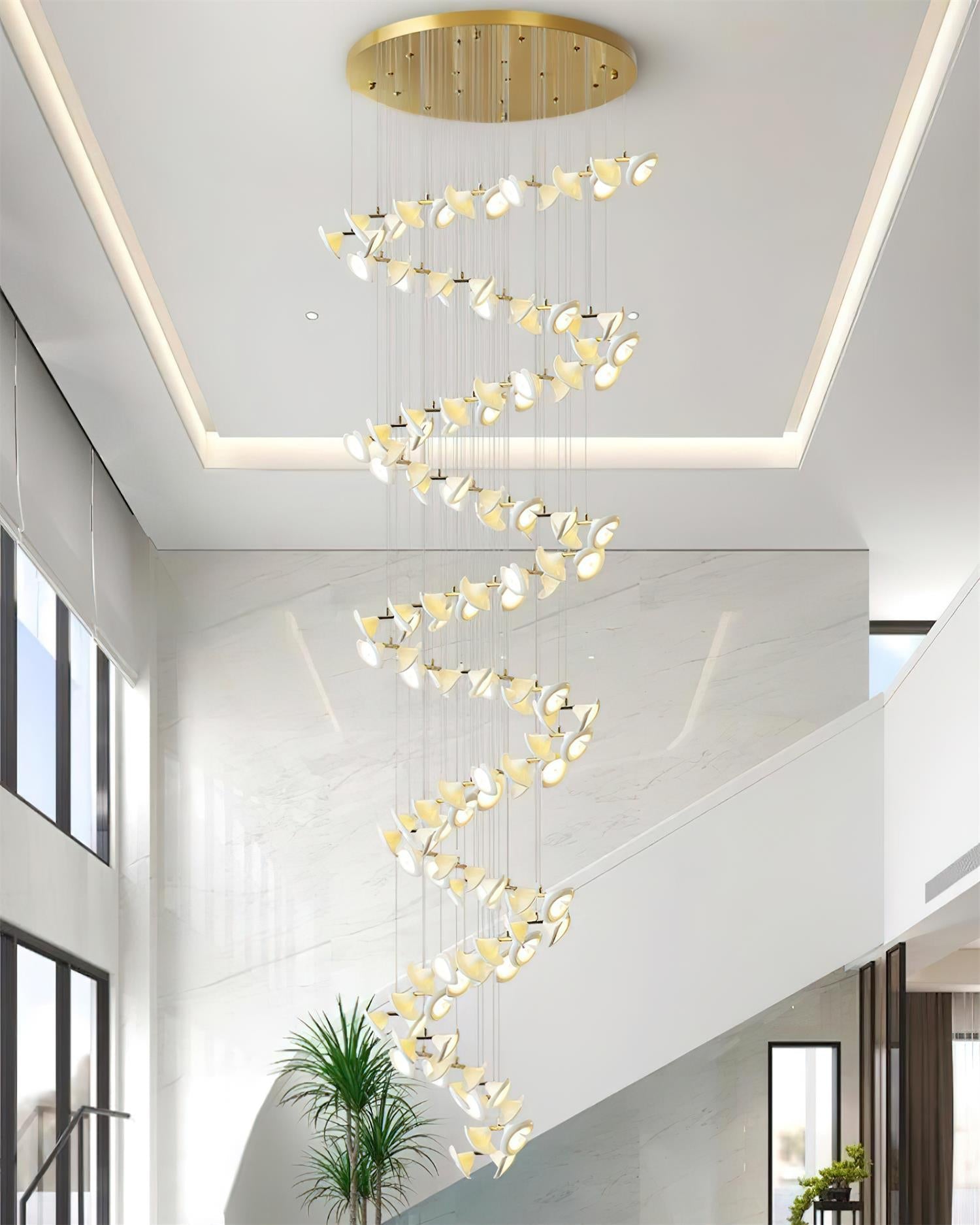 Fiora Chandelier Petal Cascade Elegance - Letslighting