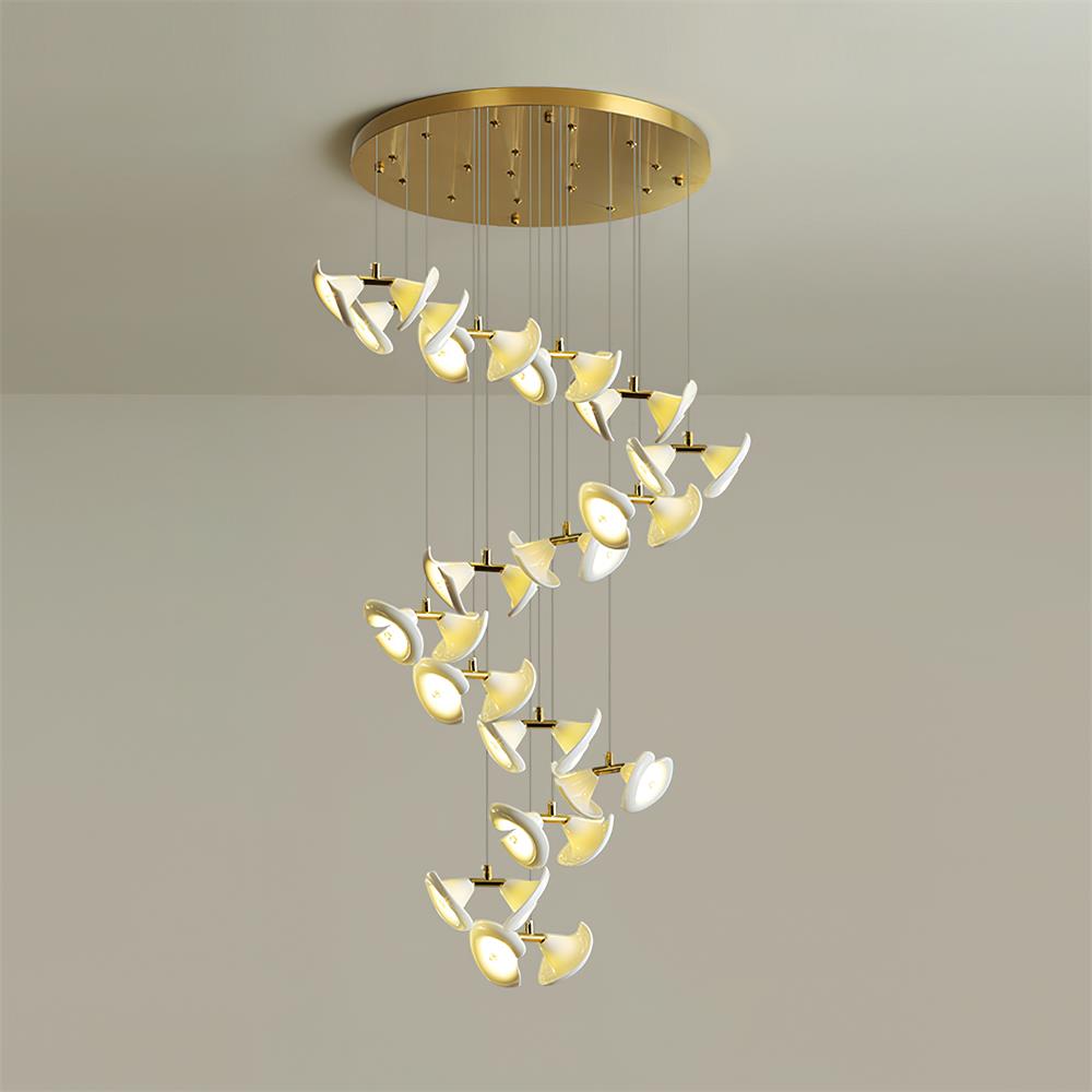 Fiora Chandelier Petal Cascade Elegance - Letslighting