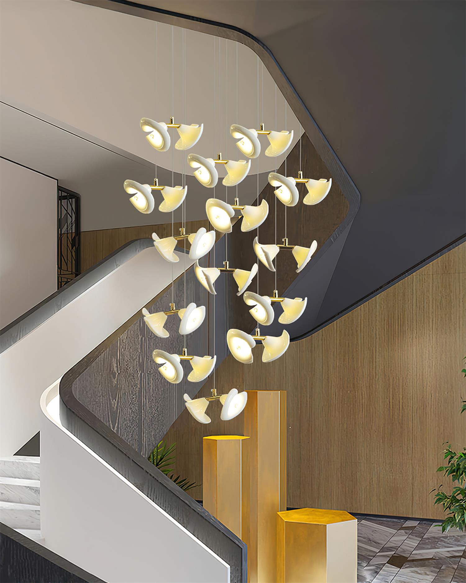 Fiora Chandelier Petal Cascade Elegance - Letslighting
