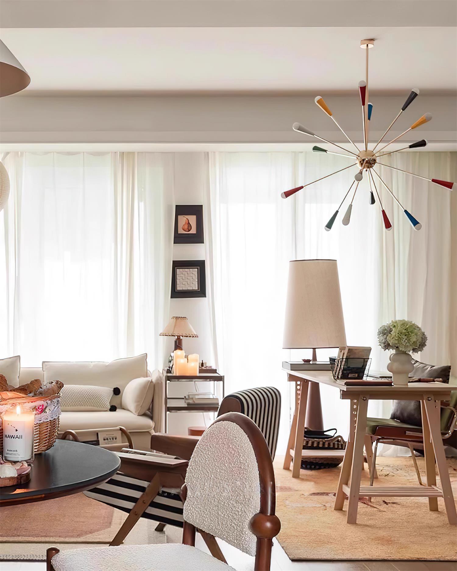 Fireworks Chandelier Colorful Cone Burst - Letslighting