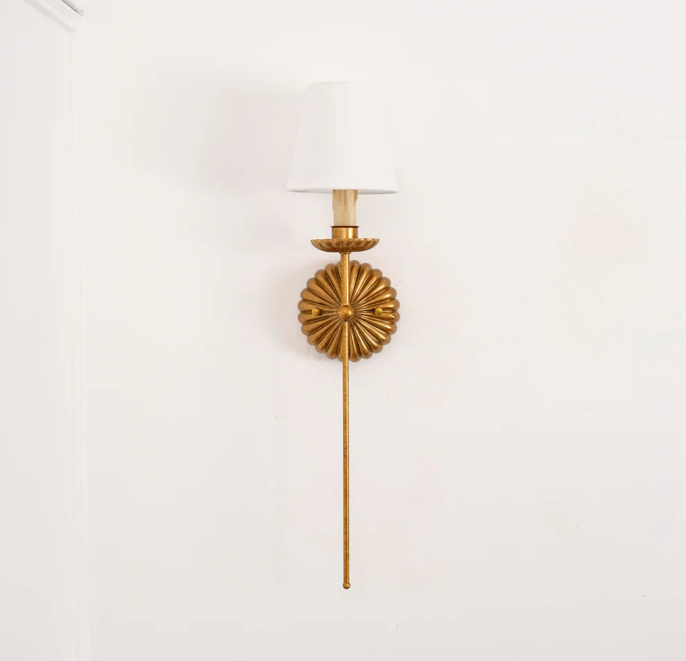 Epoch Vintage Antique Metal Fabric Wall Light Shades Hallway Living Room Bedroom