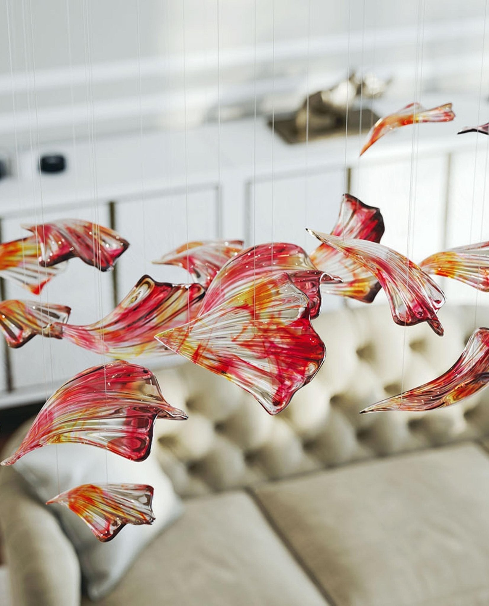 Elmiros Petal Glass Chandelier - Blowlighting