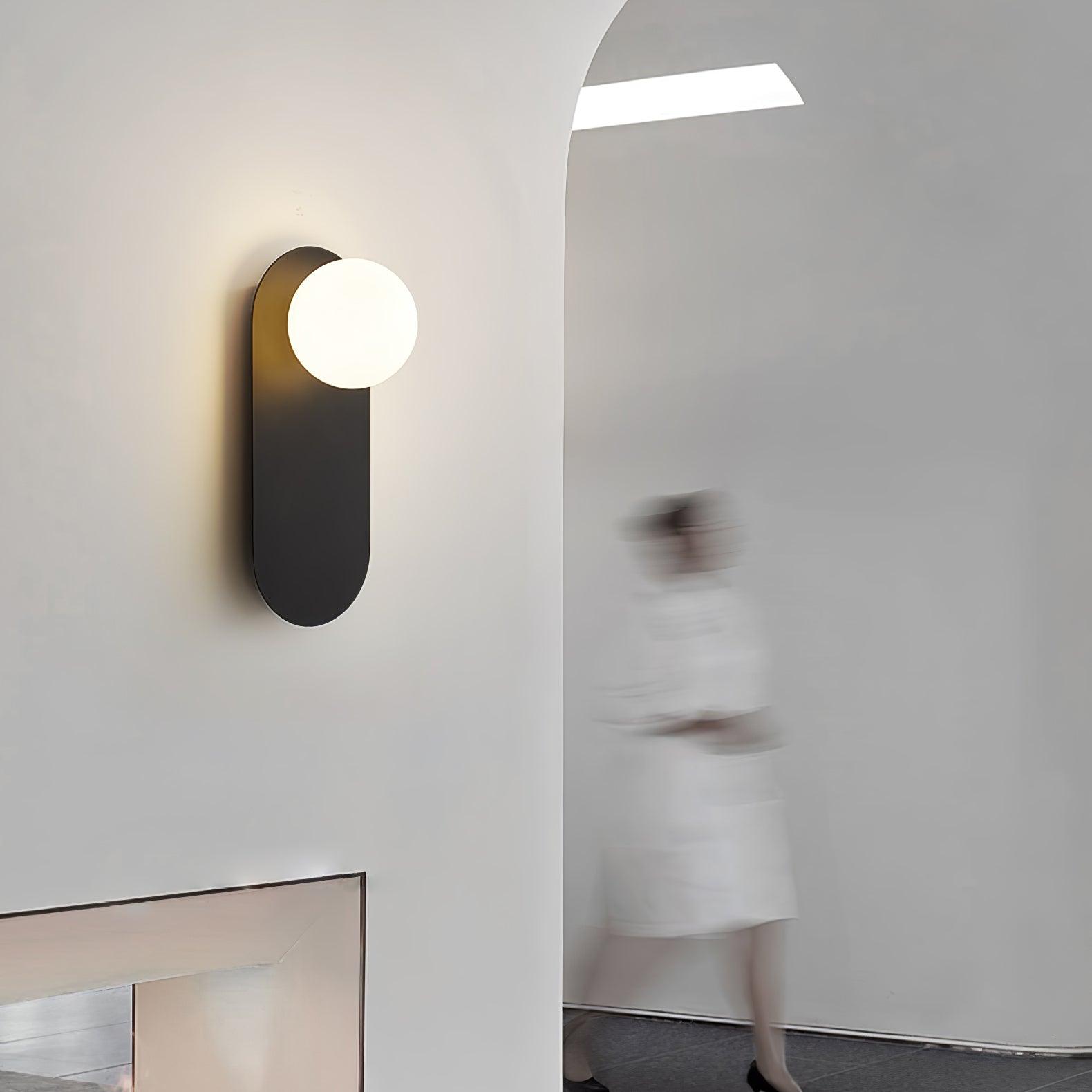Flat Base Globe Sconce - Blowlighting