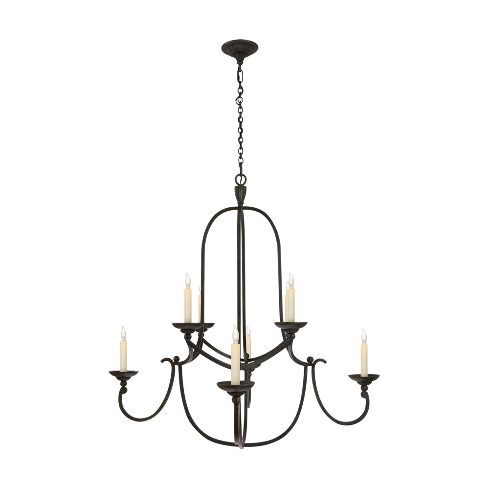 Flemish Chandelier Curved Iron Elegance - Letslighting