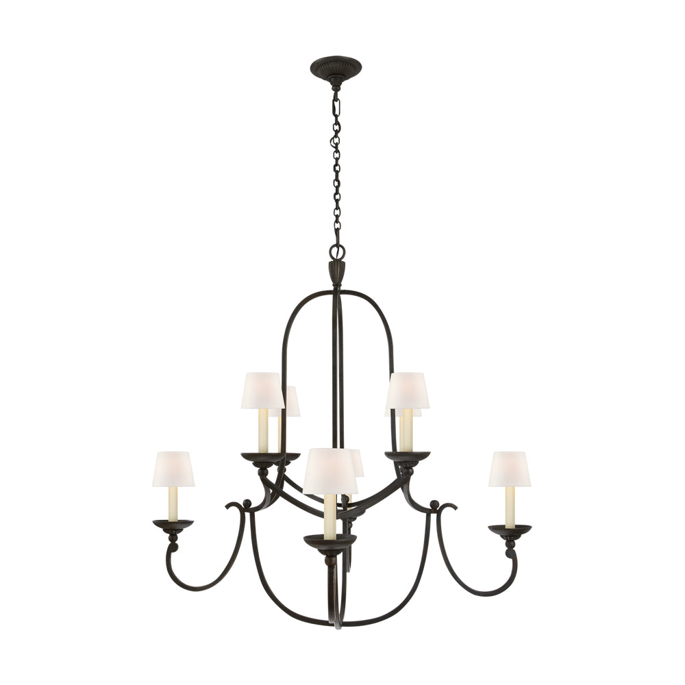 Flemish Chandelier Curved Iron Elegance - Letslighting