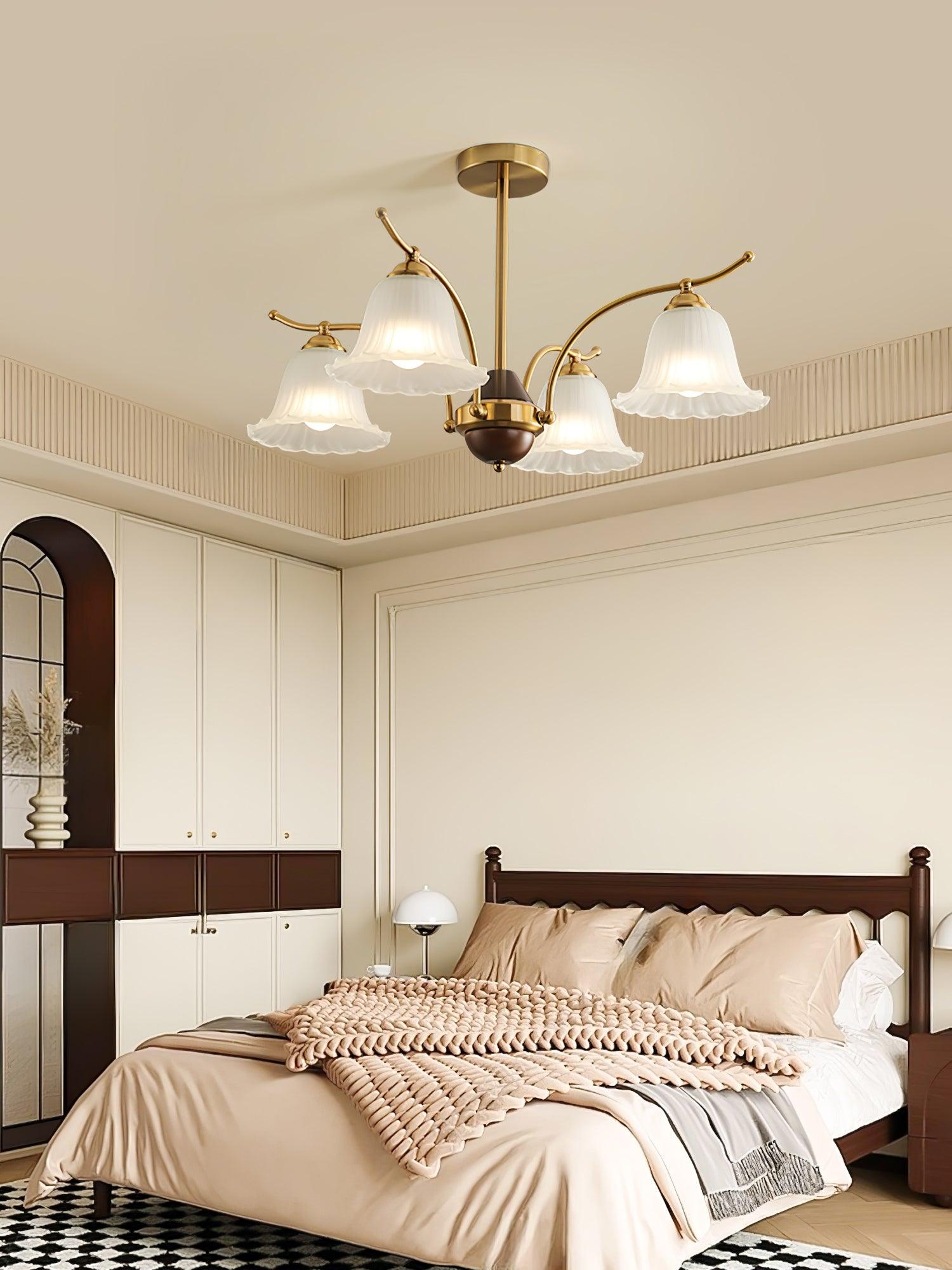 Civinora Brass Alabaster Chandelier - Letslighting