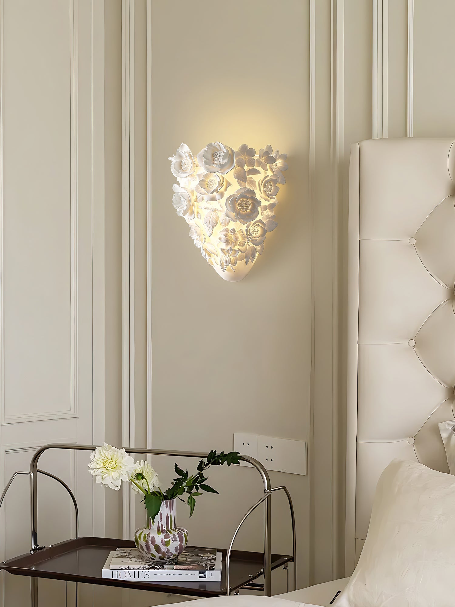 FloranzaArt LED Métal Moderne Résine Applique Murale Lampe