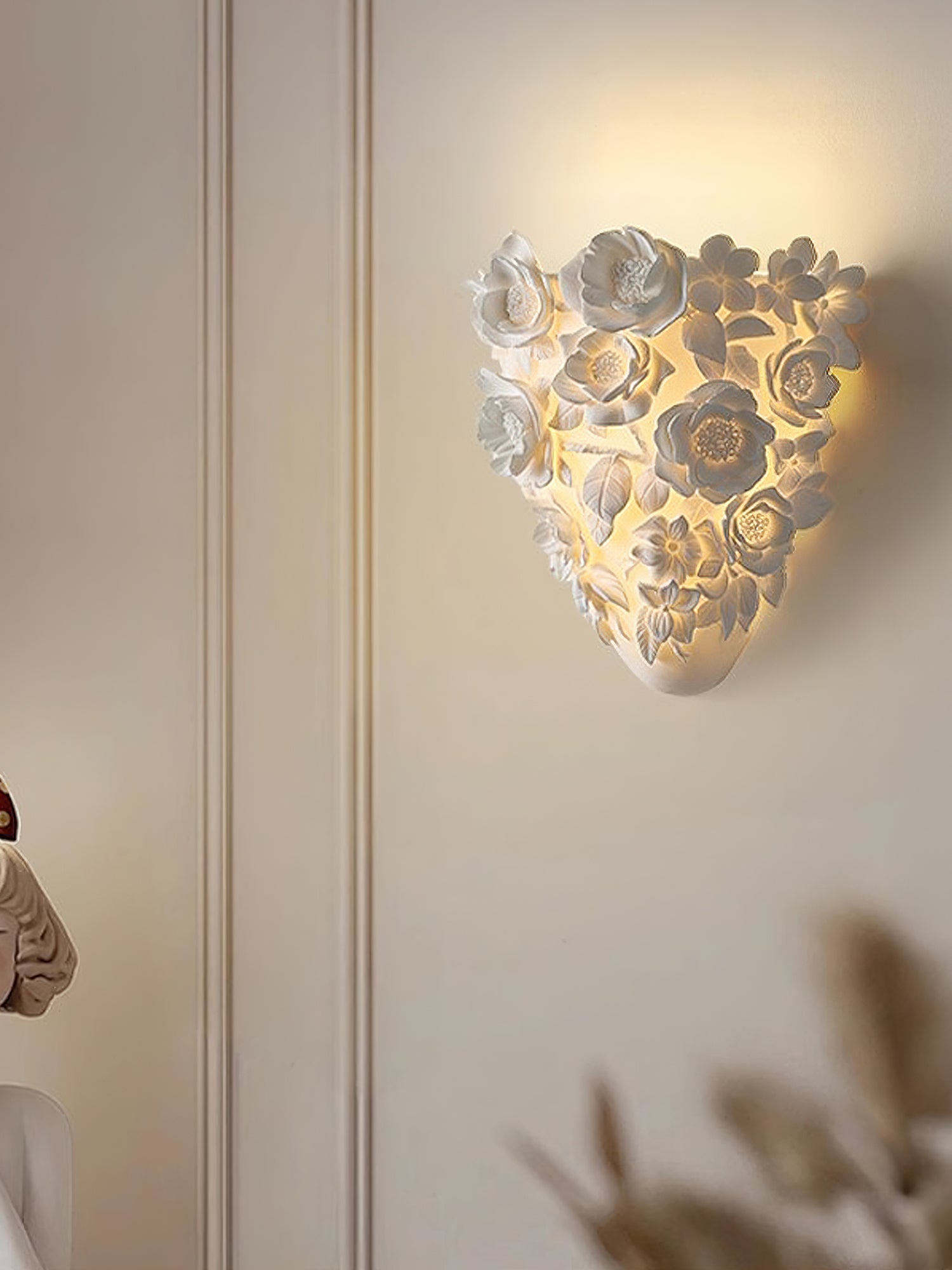 FloranzaArt LED Métal Moderne Résine Applique Murale Lampe