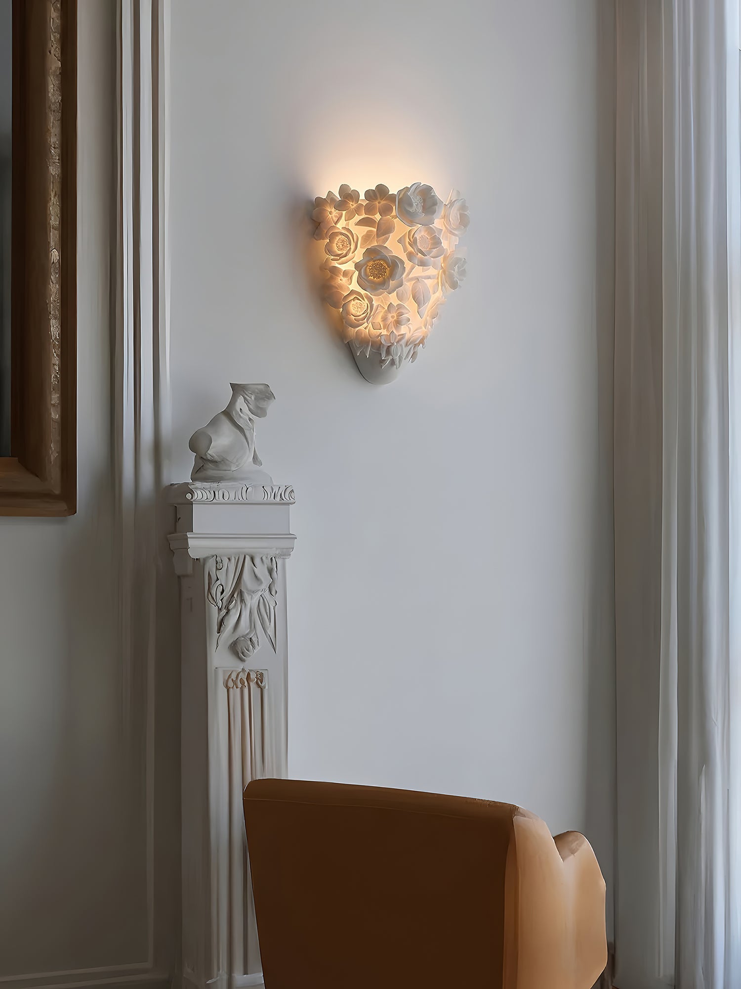 FloranzaArt LED Métal Moderne Résine Applique Murale Lampe