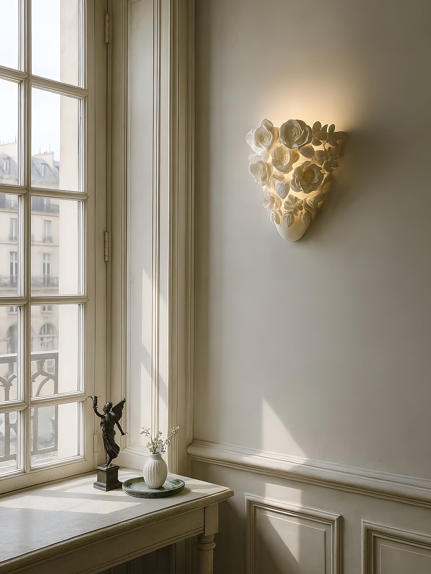 FloranzaArt LED Métal Moderne Résine Applique Murale Lampe