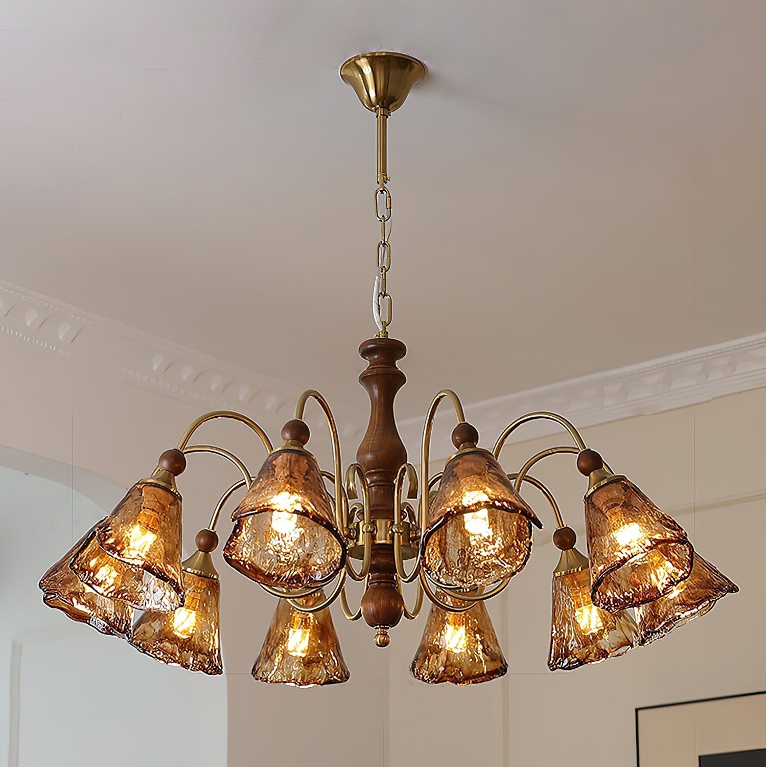 Florenzia Lustre Élégant Vintage en Verre