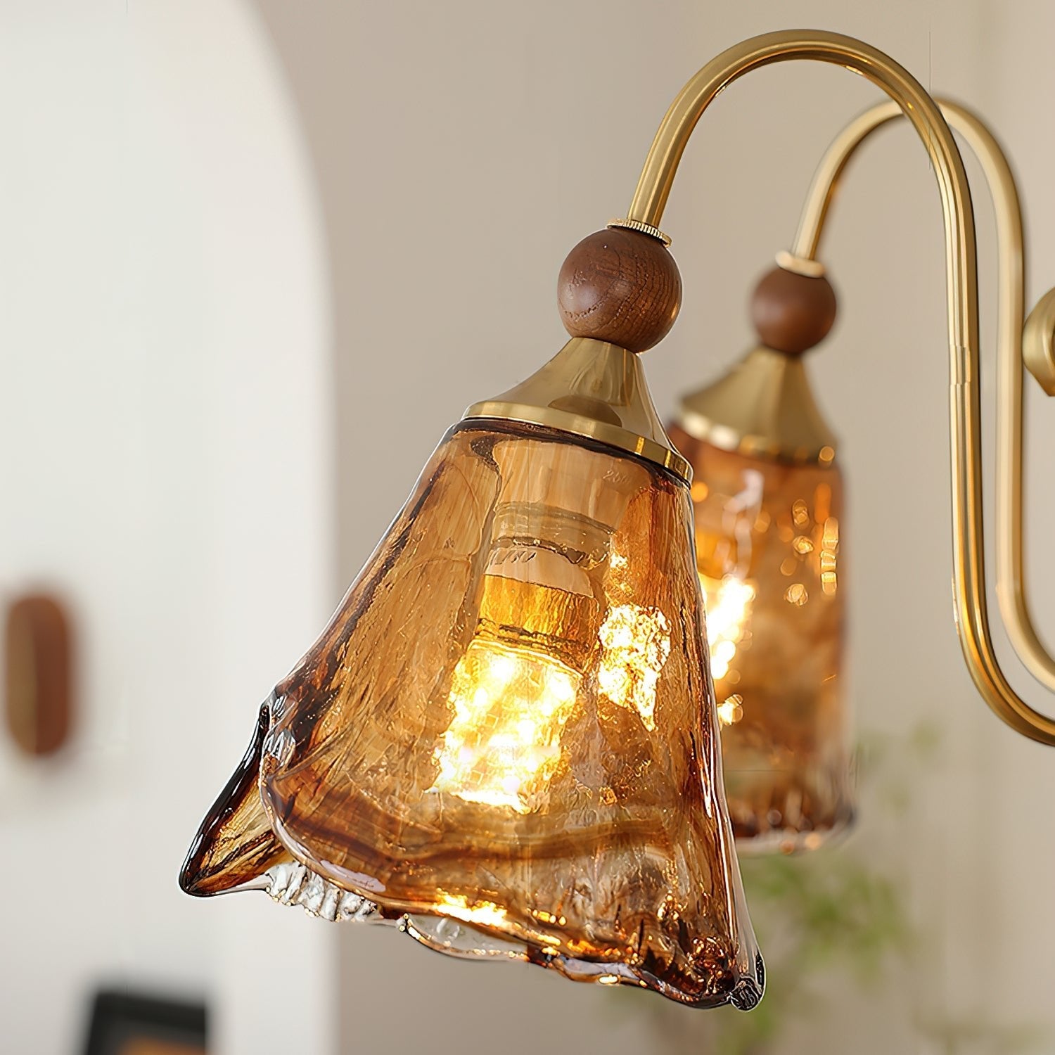 Florenzia Lustre Élégant Vintage en Verre