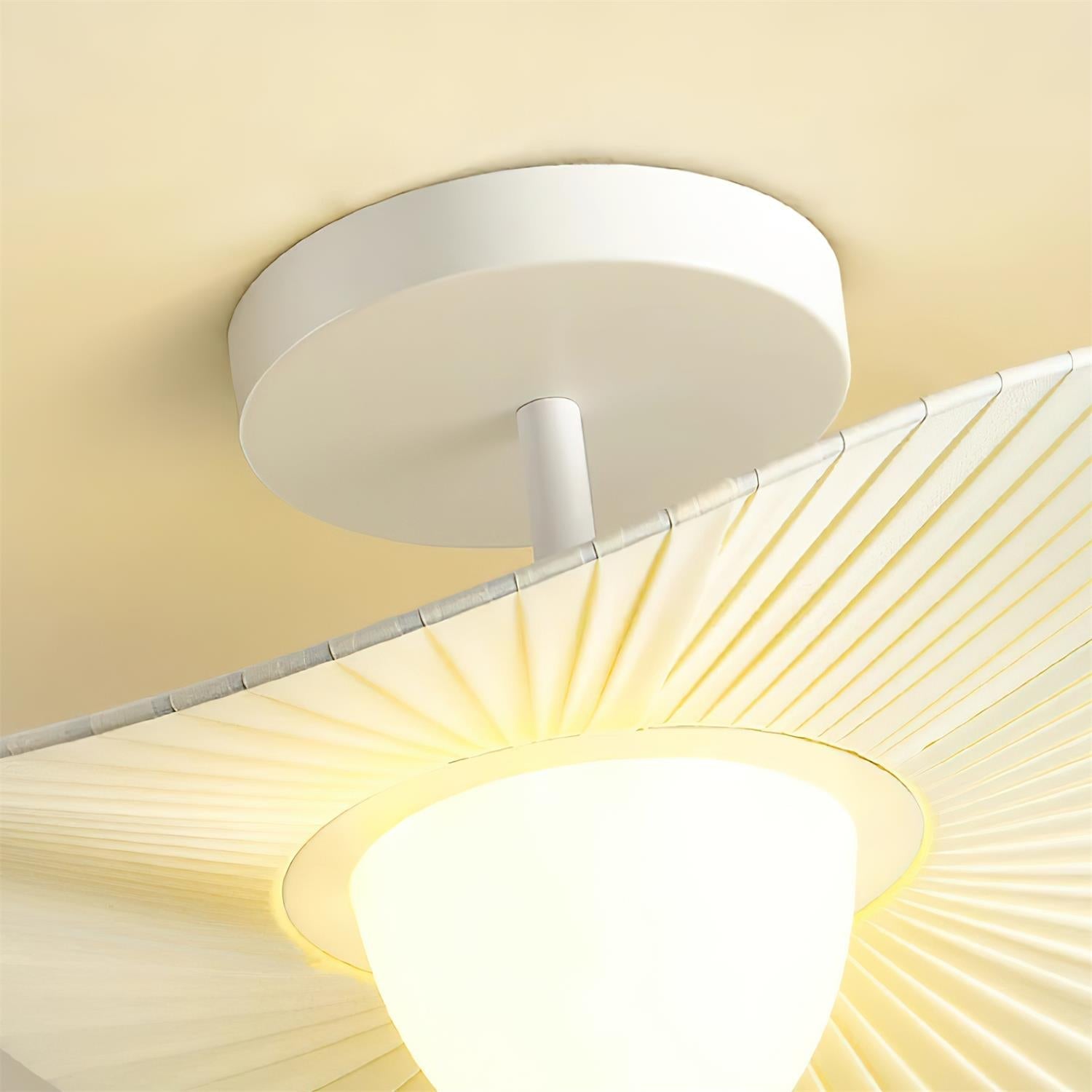 Florina Ceiling Lamp Pleated Fabric Sculptural - Letslighting