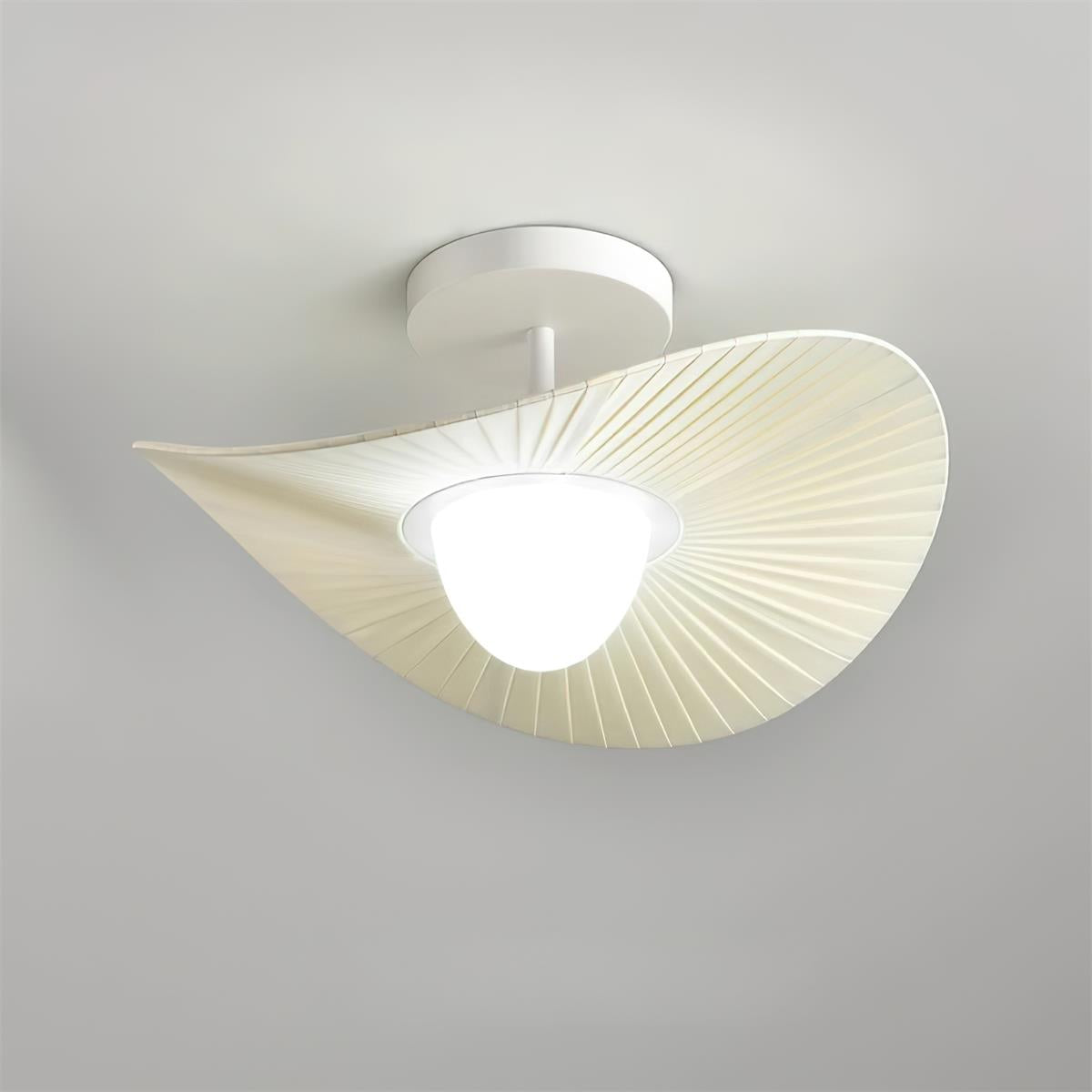 Florina Ceiling Lamp Pleated Fabric Sculptural - Letslighting