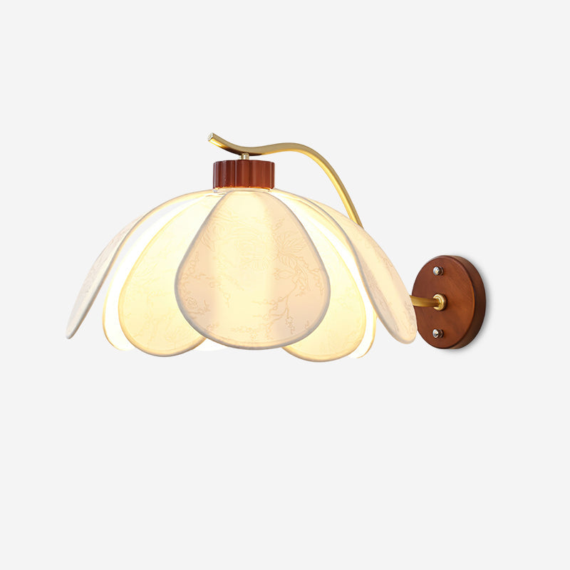 Florvia Wall Lamp Petal Floral Shade - Letslighting