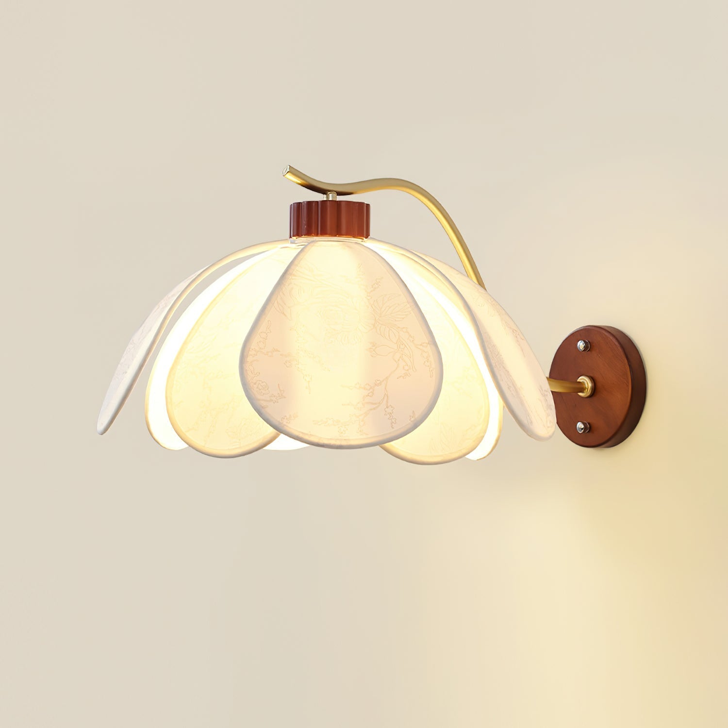 Florvia Wall Lamp Petal Floral Shade - Letslighting