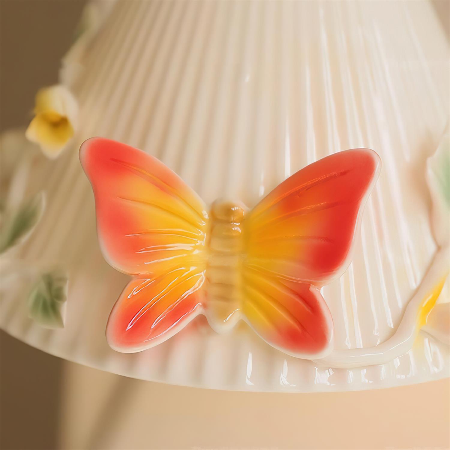 Florynna Wall Lamp Pleated Floral Butterfly - Letslighting