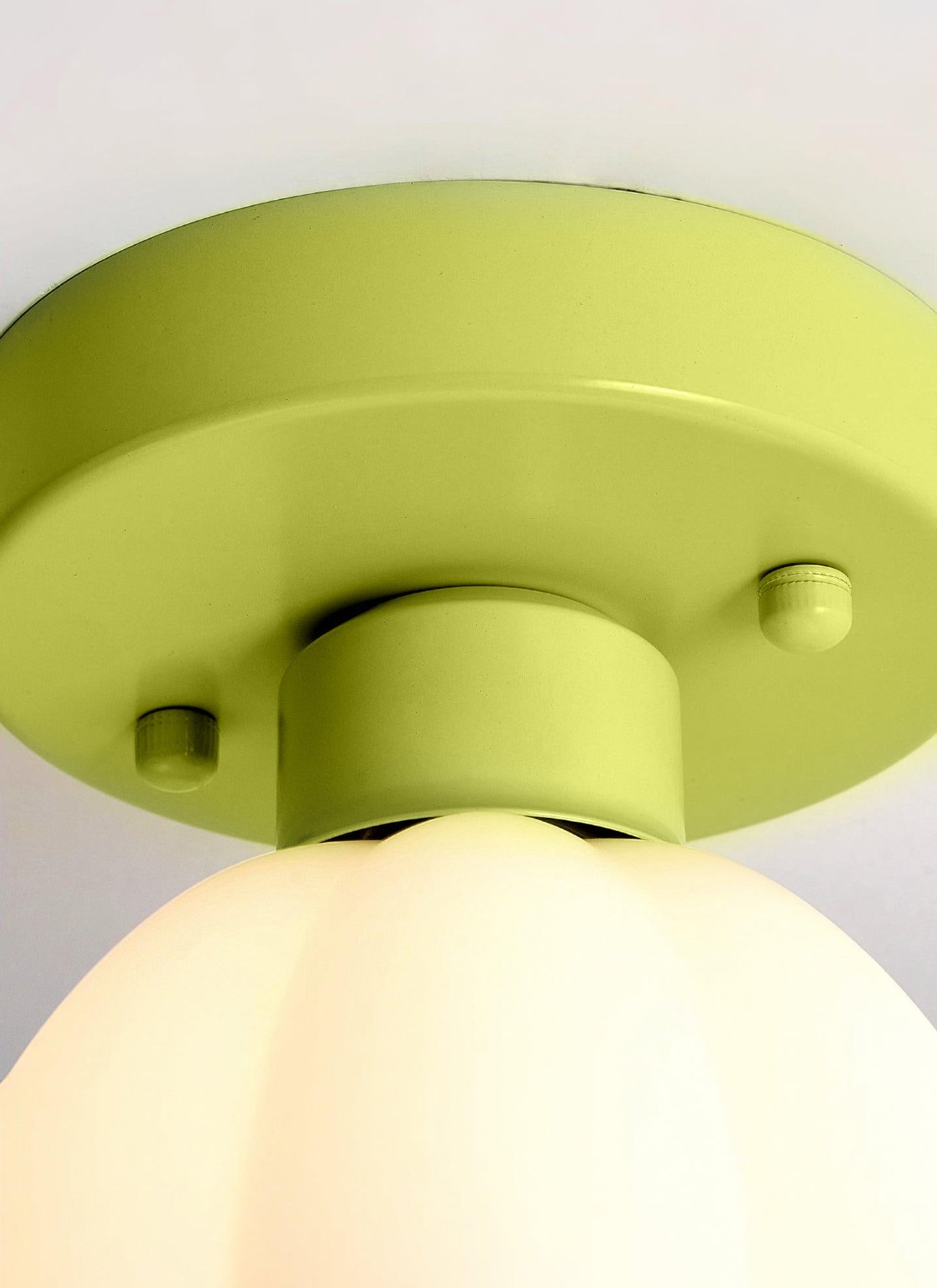 Flower Shaded Semi Flushmount Light - Blowlighting