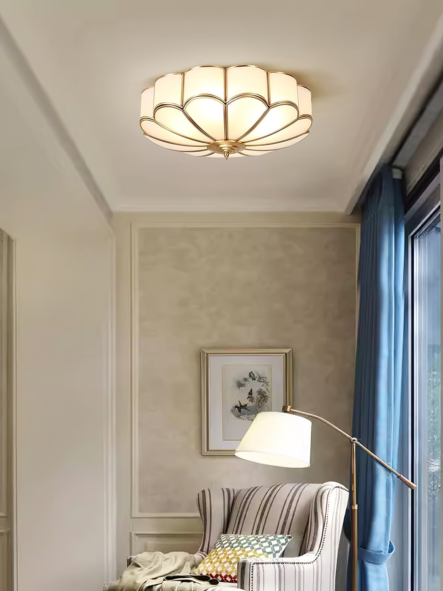 Flower Shape Glass Recessed Ceiling Light - Blowlighting