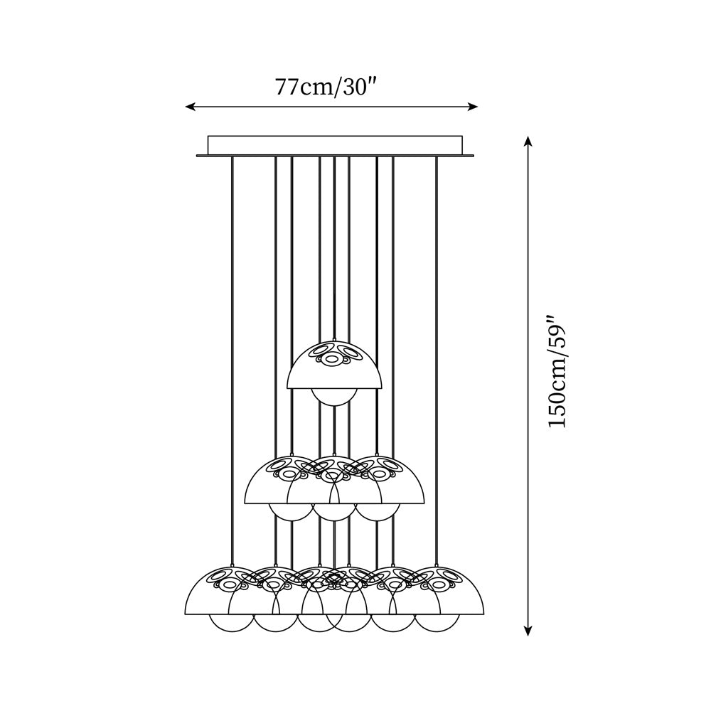 Flowerpot Chandelier - Letslighting
