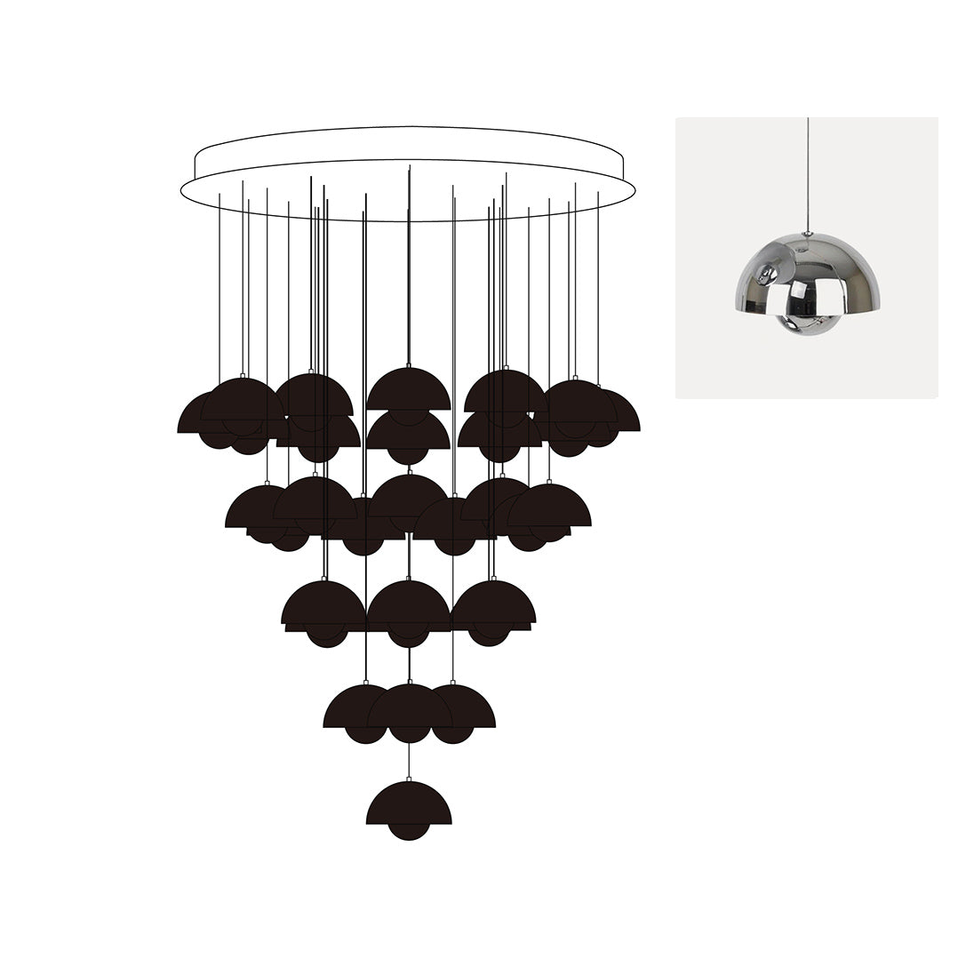 Flowerpot Chandelier - Letslighting