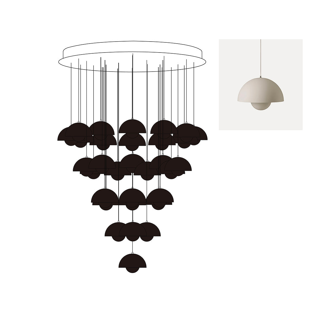 Flowerpot Chandelier - Letslighting