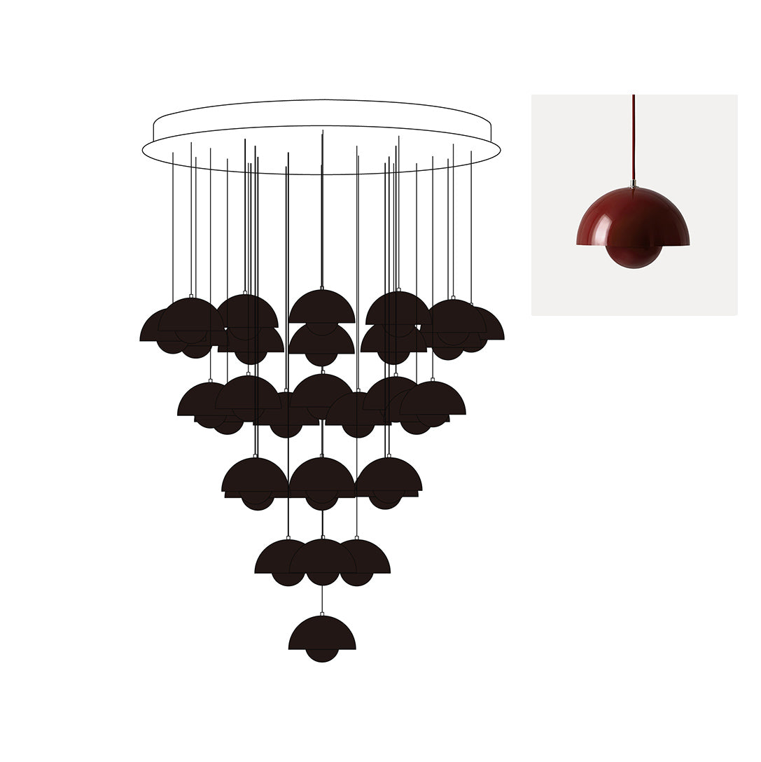 Flowerpot Chandelier - Letslighting