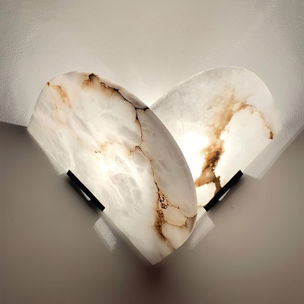 Cevelaris Heart Alabaster Wall Light - Letslighting