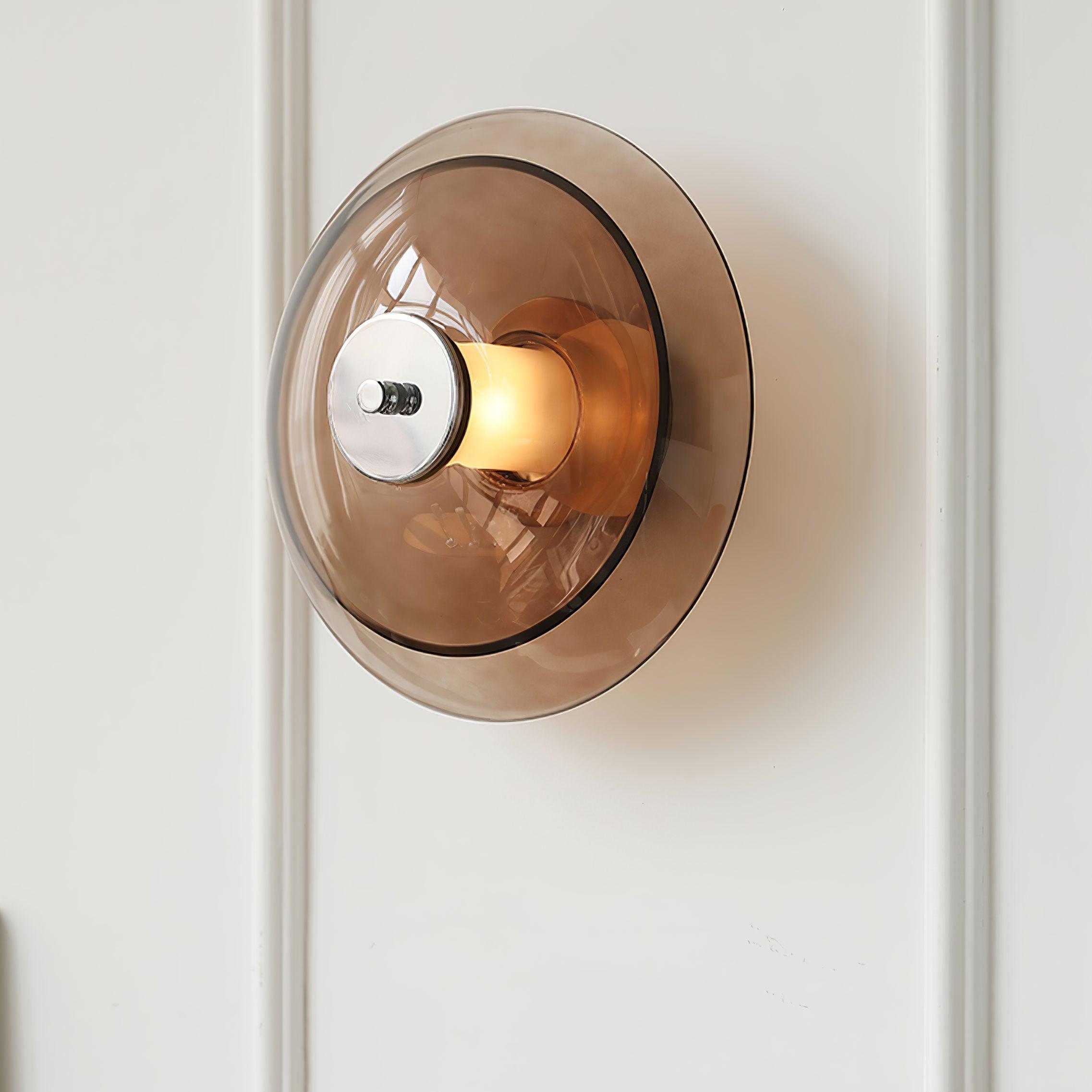 Flying Saucer Chrome Wall Light - Blowlighting