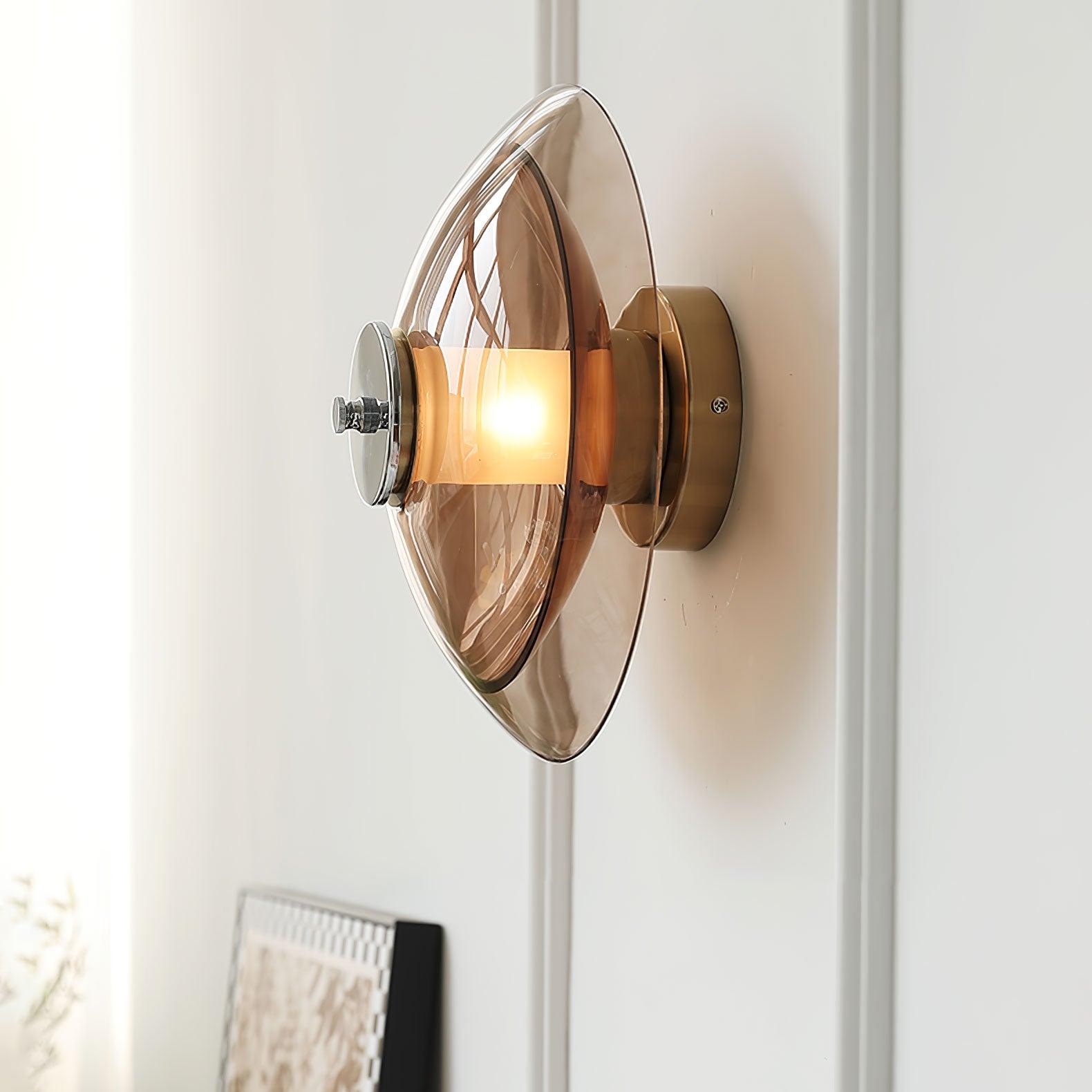 Flying Saucer Chrome Wall Light - Blowlighting