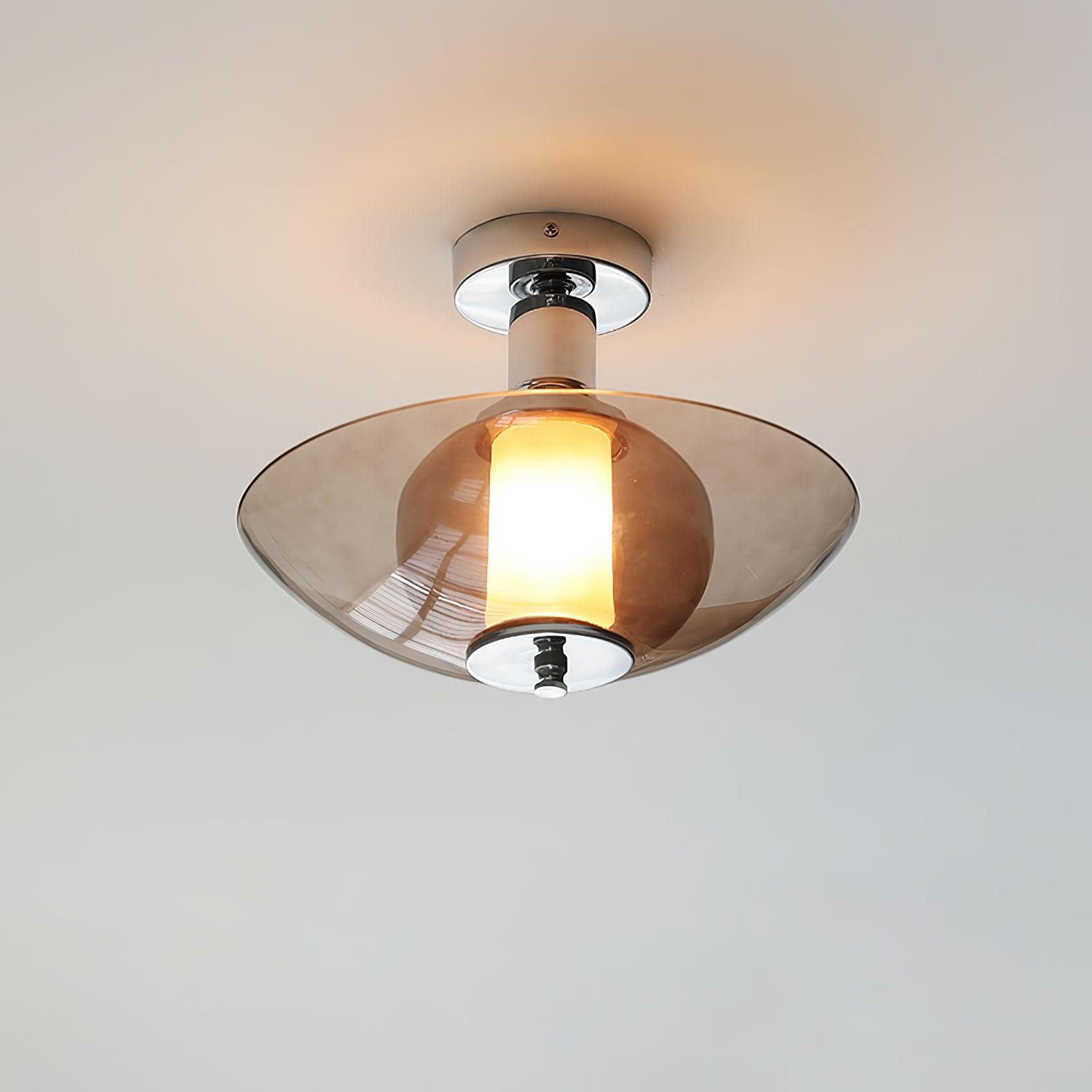 Flying Saucer Chrome Wall Light - Blowlighting