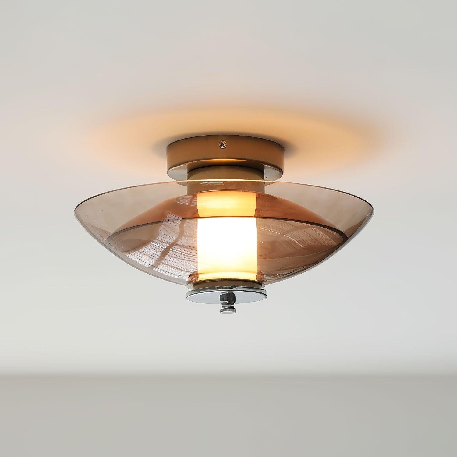 Flying Saucer Chrome Wall Light - Blowlighting