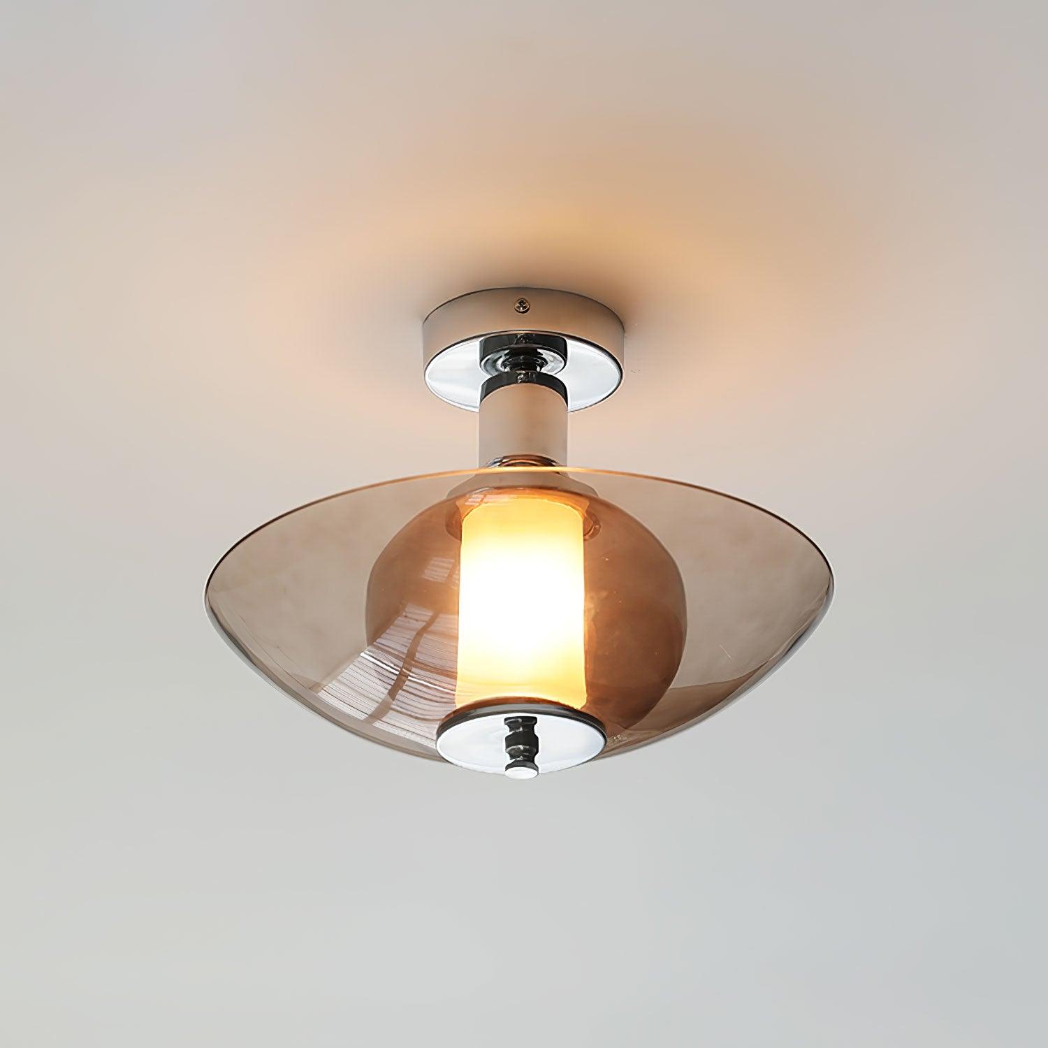Flying Saucer Chrome Wall Light - Blowlighting