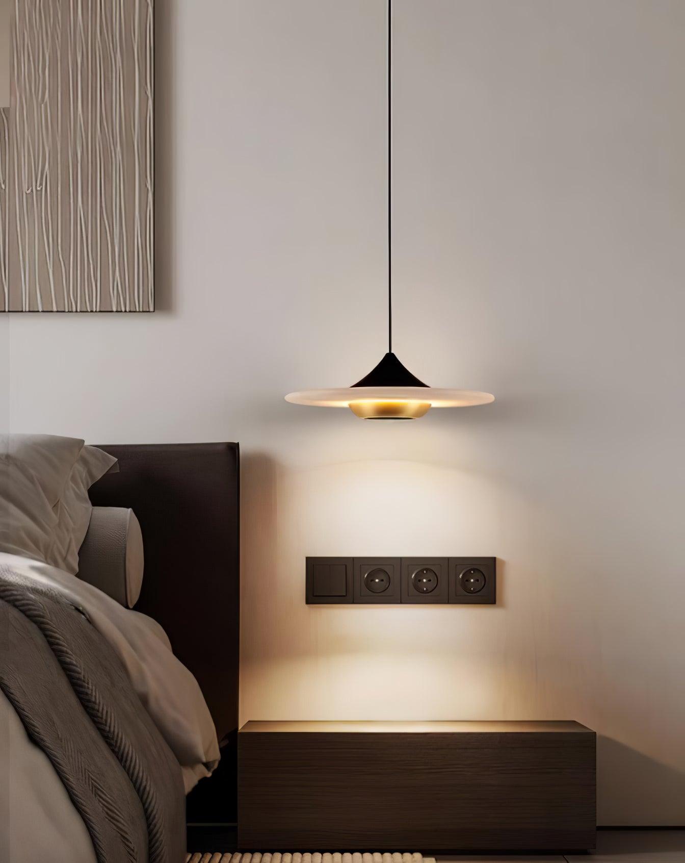 Flying Saucer Marble Pendant Lamp - Blowlighting