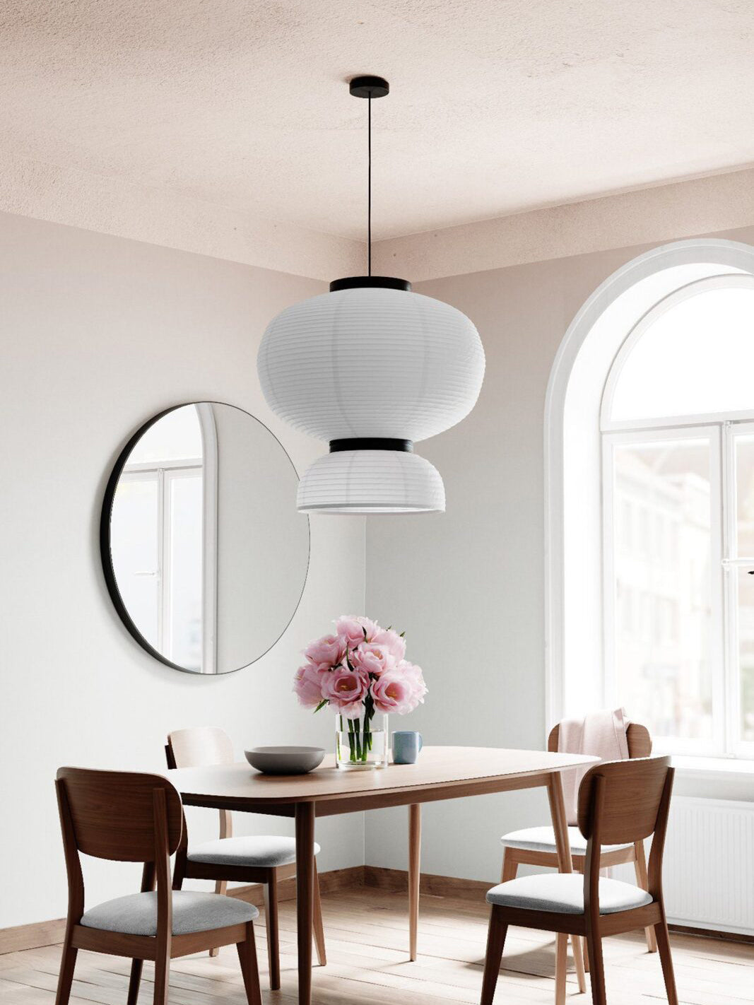 Cutheion Individual Creativity Rice Paper Pendant Lamp - Lamp Copper