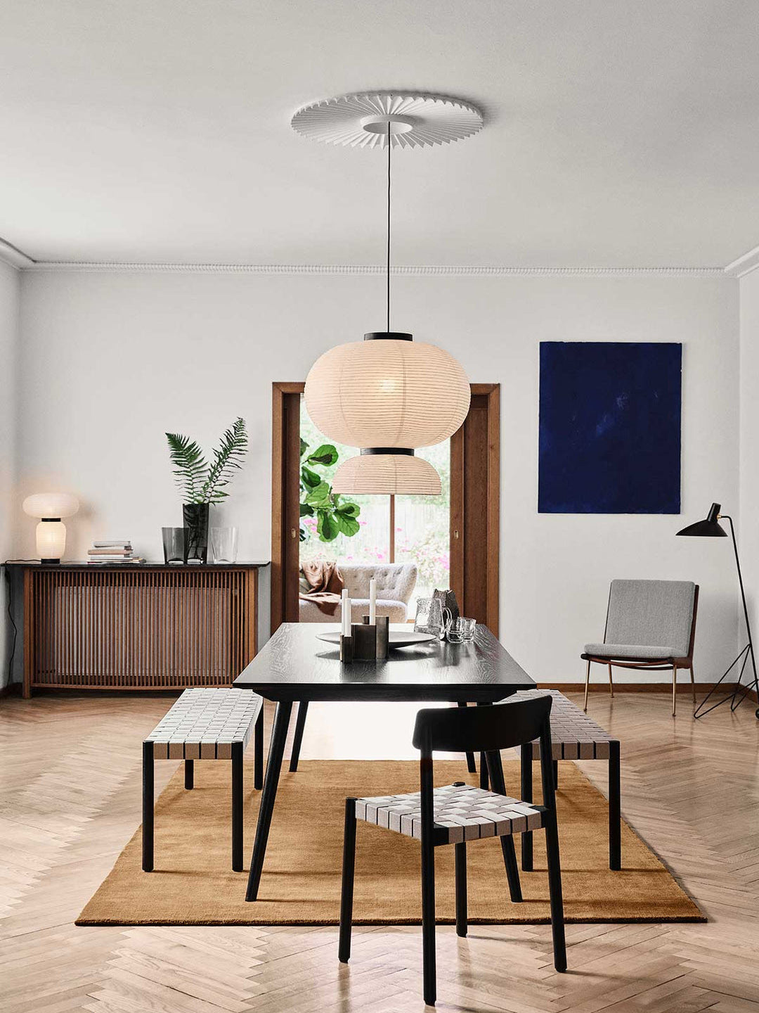 Cutheion Individual Creativity Rice Paper Pendant Lamp - Lamp Copper