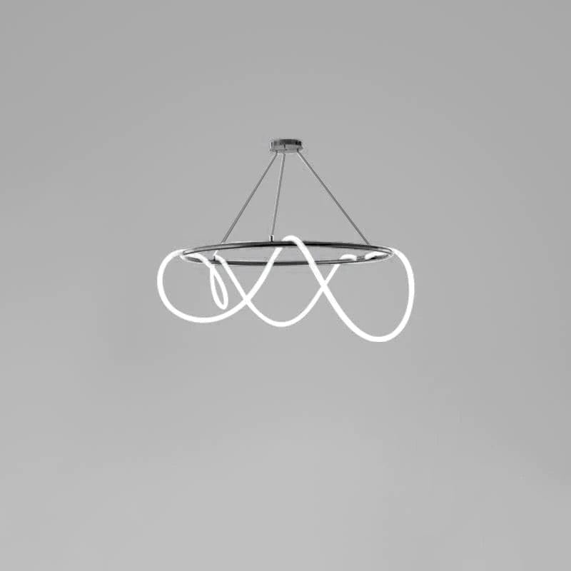 Lustra Chandelier Flexible Silicone Curve Modern Elegant - Letslighting