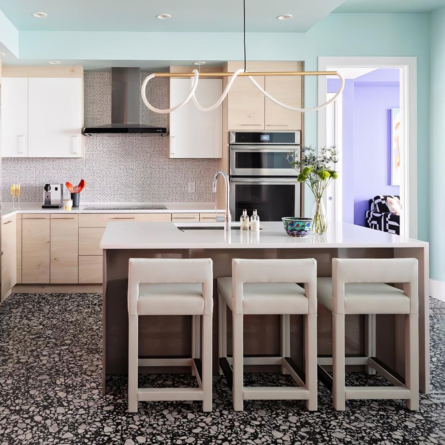 Lustra Chandelier Flexible Silicone Curve Modern Elegant - Letslighting